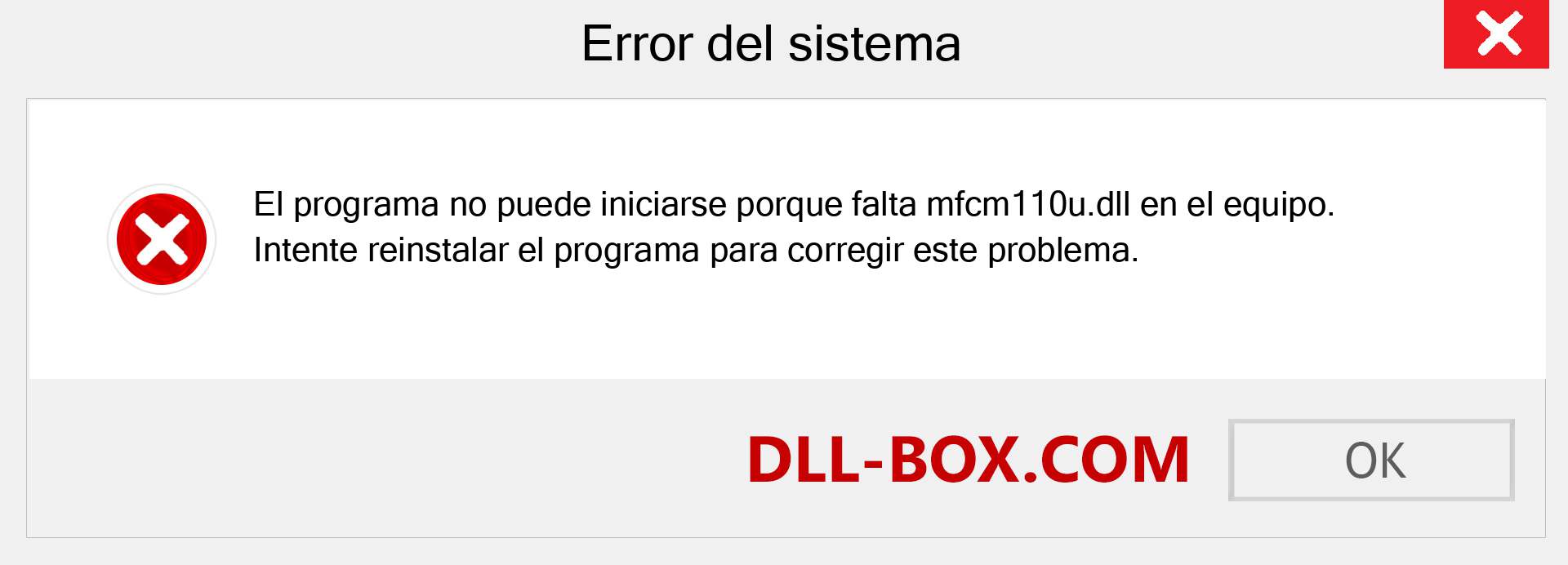 ¿Falta el archivo mfcm110u.dll ?. Descargar para Windows 7, 8, 10 - Corregir mfcm110u dll Missing Error en Windows, fotos, imágenes